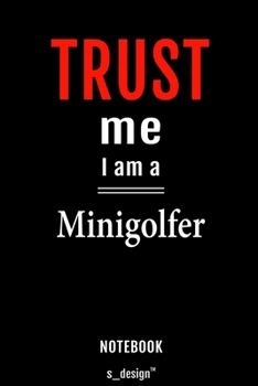 Notebook for Minigolfers / Minigolfer: awesome handy Note Book [120 blank lined ruled pages]