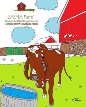 Paperback Sasha Farm: A Coloring Book of Rescued Farm Animals Book