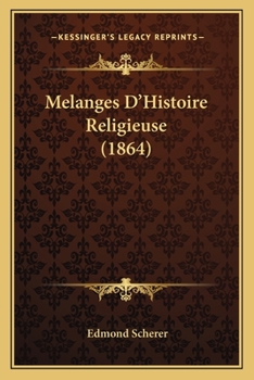 Paperback Melanges D'Histoire Religieuse (1864) [French] Book