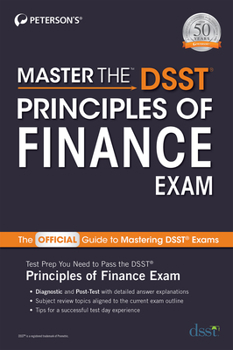 Paperback Master the Dsst Principles of Finance Exam Book