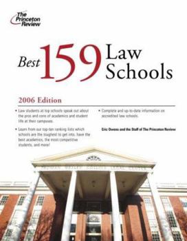 Paperback The Best 159 Law Schools Book