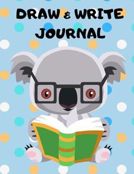 Paperback Draw & Write Journal: Half Page Drawing Space, Half Page Medium Handwriting Lines Papers Book