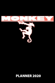 Monkey Planner 2020: 140 Pages | 6 X 9 | Calender | Organizer | Weekly Planner | Monthly Planner | Daily Planner | Birthday Log | Phone Book | Small ... | 2020 | 12 Month | Year |  Months | Weeks |