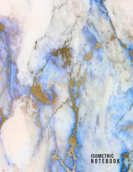 Paperback Isometric Notebook: Blue Marble Grid Book of Triangles for Dimensional Design in Architecture Landscaping Sculpture and Enjoyed by Artist Book