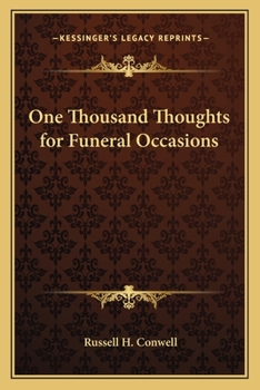 Paperback One Thousand Thoughts for Funeral Occasions Book