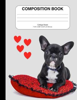 Paperback Composition Notebook with French Bulldog Book