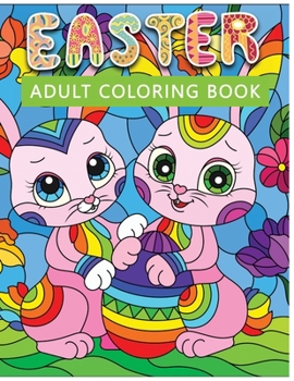 Paperback Easter adult coloring book: Holiday relaxation coloring book
