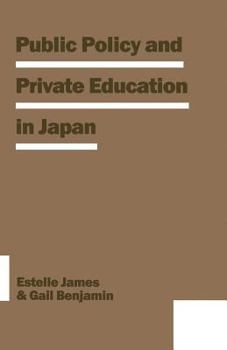 Paperback Public Policy and Private Education in Japan Book