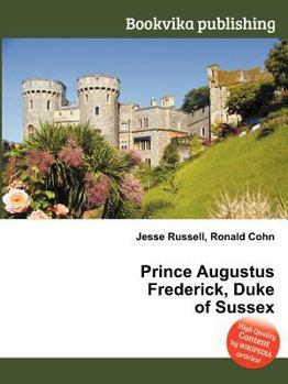Paperback Prince Augustus Frederick, Duke of Sussex Book
