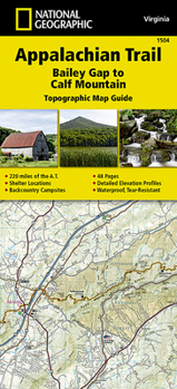 Map Appalachian Trail: Bailey Gap to Calf Mountain Map [Virginia] Book