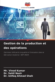 Paperback Gestion de la production et des opérations [French] Book