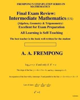 Paperback Final Exam Review: Intermediate Mathematics Book