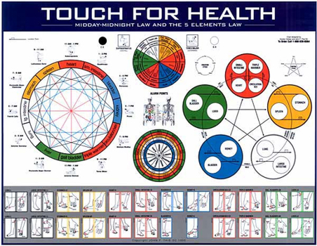 Poster Touch for Health Midday/Midnight 5 Elements Chart Book