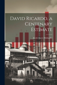 Paperback David Ricardo, a Centenary Estimate Book