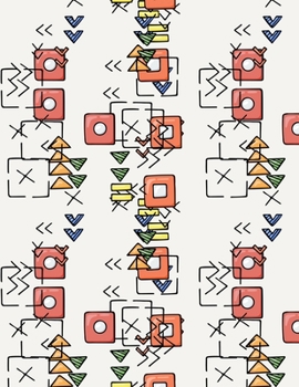 Paperback Graph Paper Notebook: Quad Ruled Graphing Paper, 200 Pages, Abstract Geometric Design (8.5x11) Book