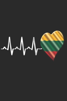 Paperback Lithuania Notebook: Lithuania Notebook - college book - diary - journal - booklet - memo - composition book - 120 sheets - Dot Grid paper Book