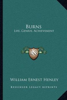 Paperback Burns: Life, Genius, Achievement Book