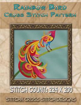 Paperback Rainbow Bird Cross Stitch Pattern Book