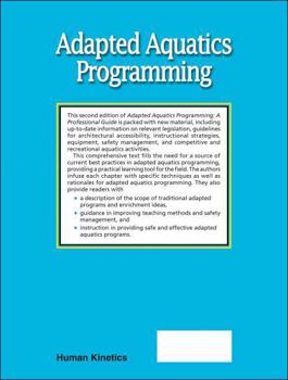 Hardcover Adapted Aquatics Programming: A Professional Guide Book