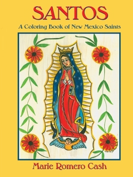 Paperback Santos, a Coloring Book of New Mexico Saints Book