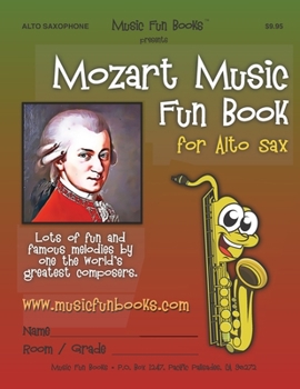 Paperback Mozart Music Fun Book for Alto Sax Book