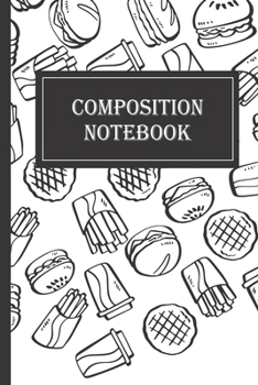 Paperback Notebook: Ruled Notebook Lined School Journal Black & White cover - 120 Pages - 6 x 9" -(Composition Books) Book