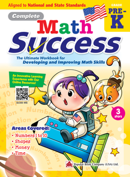 Paperback Complete Math Success Preschool - Learning Workbook for Preschool Grade Students - Math Activities Children Book - Aligned to National and State Stand Book