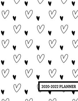 Paperback 2020-2022 Planner: 3 Year Planner - 36 Month Calendar Planner Diary for Next Three Years With Notes For Women And Girls - Cute Pretty Hea Book