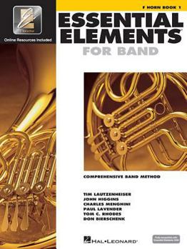 Paperback Essential Elements for Band - F Horn Book 1 with Eei (Book/Online Media) Book