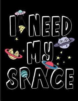 Paperback I need my space: I need my space on black cover and Dot Graph Line Sketch pages, Extra large (8.5 x 11) inches, 110 pages, White paper, Book