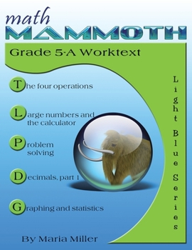 Paperback Math Mammoth Grade 5-A Worktext Book