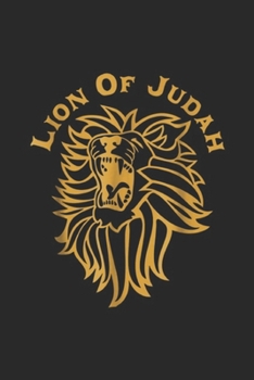 Paperback Lion Of Judah: Gold Lion Of Judah Hebrew Israelite Messianic Yah Journal/Notebook Blank Lined Ruled 6x9 100 Pages Book