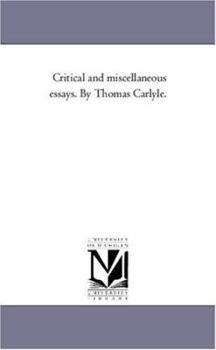 Paperback Critical and Miscellaneous Essays. by Thomas Carlyle. Vol. 2 Book