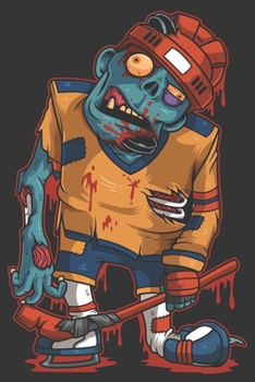 2020 Week To View Dated Planner Diary: 6x9 Inches Paperback Halloween Ice Hockey Zombie Undead