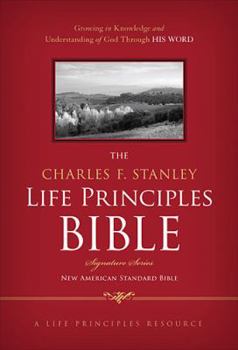 Hardcover Charles F. Stanley Life Principles Bible-NASB-Signature Book