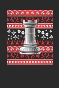 Paperback Christmas Sweater - Rook: Dotted Bullet Grid Notebook / Journal (6 X 9 -120 Pages) - Ugly Christmas Gift Idea Book