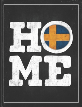 Home: Sweden Flag Planner for Swedish Coworker Friend from Stockholm  Undated Planner Daily Weekly Monthly Calendar Organizer Journal