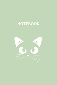 Cat NoteBook: Turquoise Green Color Cover / Lined Notebook / Journal Gift, 120 Pages, 6x9, Soft Cover, Matte Finish