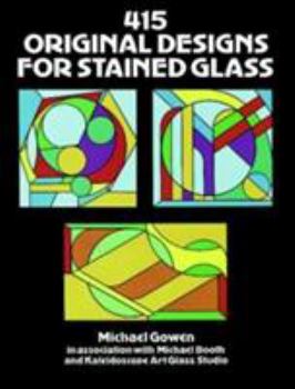 Paperback 415 Original Designs for Stained Glass Book