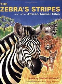 Paperback The Zebra's Stripes: And Other African Animal Tales Book