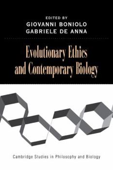 Paperback Evolutionary Ethics and Contemporary Biology Book