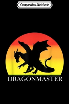 Composition Notebook: Dragon Gift Retro Master Dungeon Red Yellow Orange Sunset  Journal/Notebook Blank Lined Ruled 6x9 100 Pages