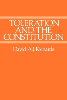 Paperback Toleration and the Constitution Book