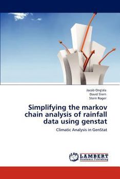 Paperback Simplifying the markov chain analysis of rainfall data using genstat Book