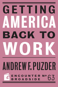 Paperback Getting America Back to Work Book