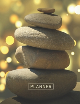 Planner: Zen Stones Meditation 2 Year Weekly Planning Organizer | 2020 - 2021 | January 20 - December 21 | Writing Notebook | Productive Datebook ... | Plan Days, Set Goals & Get Stuff Done