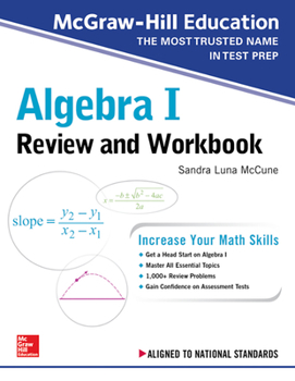 Paperback McGraw-Hill Education Algebra I Review and Workbook Book