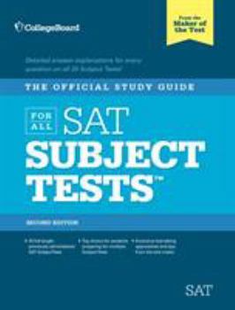 Paperback The Official Study Guide for All SAT Subject Tests, 2nd Ed [With 2 CDROMs] Book