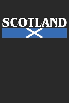 Paperback Notebook: Scotland Gift Dot Grid 6x9 120 Pages Book