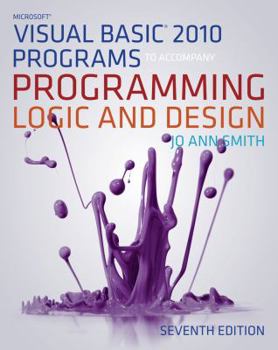Paperback Microsoft Visual Basic Programs to Accompany Programming Logic and Design Book